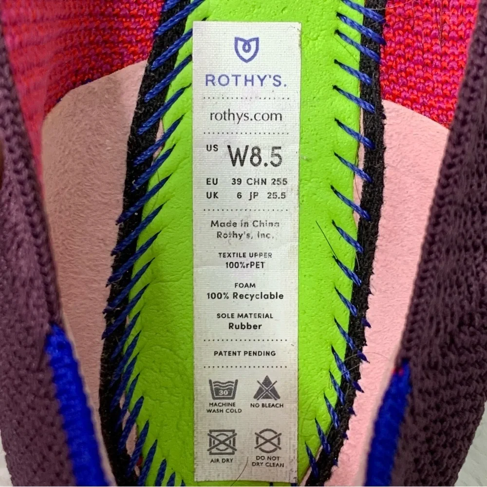 Rothy’s Women's Rare Unicorn Violet Purple The Point Flats Size 8.5 - Picture 13 of 14
